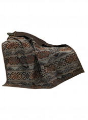 Del Rio Western Throw Polyester Brown/Grey/Black 50 x 60inch