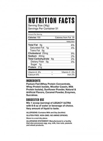 Ultra Liscious Lemon Cake Protein Powder