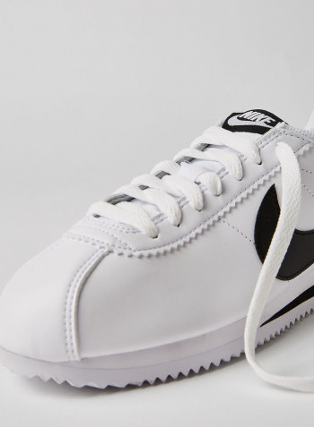 Classic Cortez Leather Sneakers White/Black/White