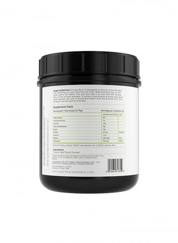 Organic Grass-Fed Bone Broth Protein Powder