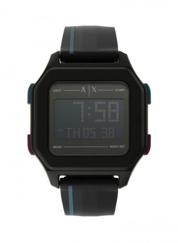 Men's Shell Square Digital Wrist Watch AX2955