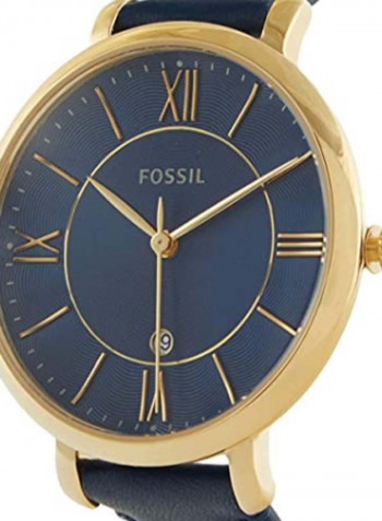 Women's Jacqueline Water Resistance Leather Analog Watch ES5023
