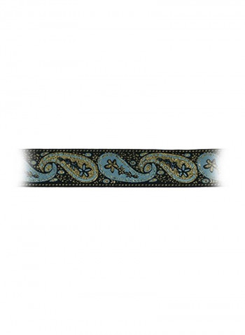 Paisley Jacquard Ribbon Trim Blue/Gold/Black