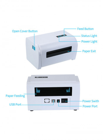 110mm Receipt Printer White