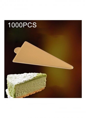 1000-Piece Triangle Cake Cardboard Pad Brown