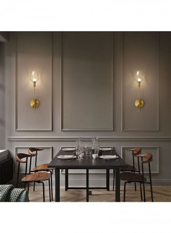 LED Wall Lamp Gold/Clear