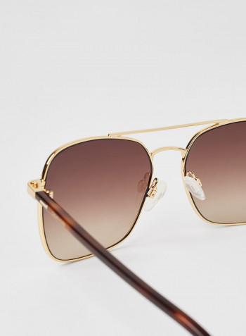 Women's Full-Rim Metal Butterfly Sunglasses - Lens Size: 56 mm