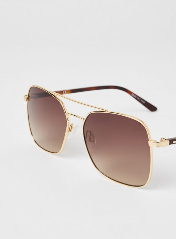 Women's Full-Rim Metal Butterfly Sunglasses - Lens Size: 56 mm