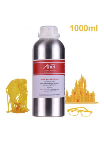 Standard Photopolymer Curing Resin 1000mil Yellow