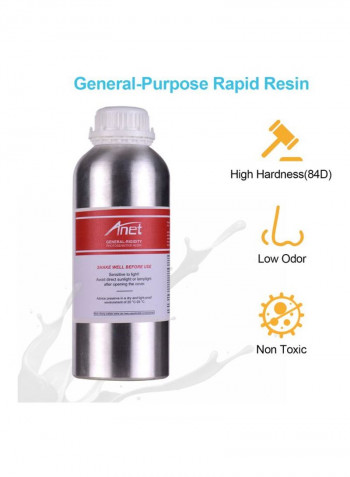 Standard Photopolymer Curing Resin 1000mil Yellow