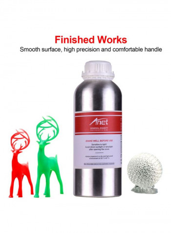 General-Rigidity Photosensitive Resin For DLP/LCD Light Curing 3D Printer 1000ml Green