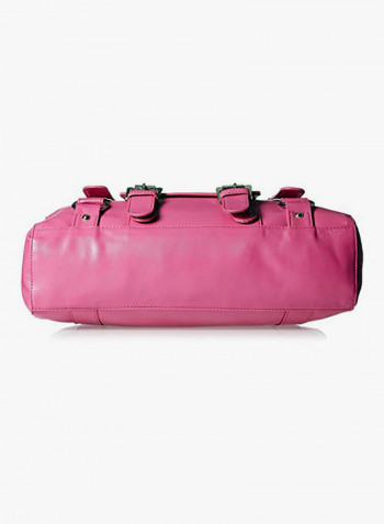 Polyester Blend Shoulder Bag Pink