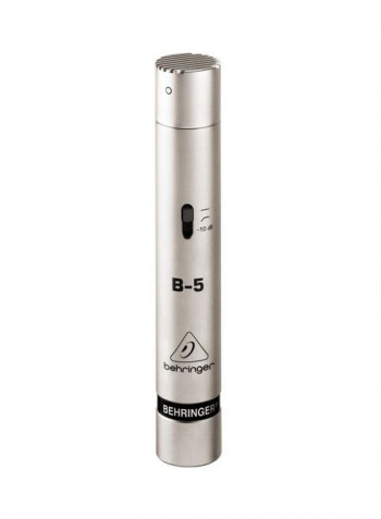Sputtered Diaphragm Condenser Microphone B5 Silver
