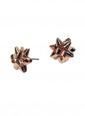 Bow Brass Stud Earrings