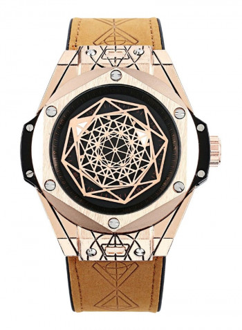 Men's Analog Quartz Waterproof Round Watch 2048