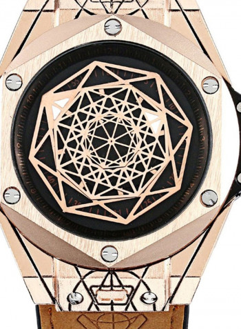 Men's Analog Quartz Waterproof Round Watch 2048