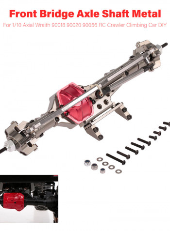 Metal Front Bridge Axle Shaft For 1/10 Axial Wraith 90018 90020 90056 RC Crawler Climbing Car 30 X 7.5 X 7.6cm