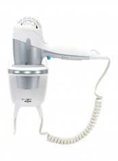 Wall Mount Hair Dryer With LED Night Light Silver/White