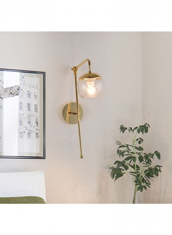 G4 LED Glass Ball Wall Light Gold
