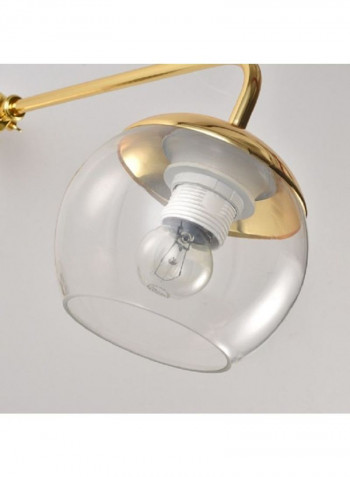 G4 LED Glass Ball Wall Light Gold