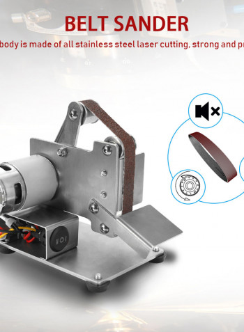 Multifunctional Mini Electric Belt Sander Grinding Machine Cutter Edge Sharpener multicolor 20.20X16.00X19.00cm