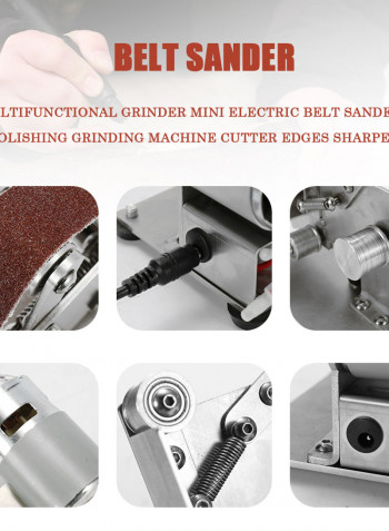 Multifunctional Mini Electric Belt Sander Grinding Machine Cutter Edge Sharpener multicolor 20.20X16.00X19.00cm