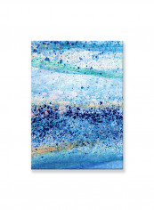 Abstract Painting Wall Art Canvas Blue 50x70centimeter