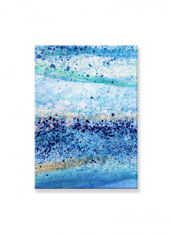 Abstract Painting Wall Art Canvas Blue 50x70centimeter