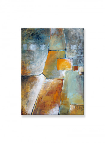 Abstract Painting Wall Art Canvas Brown 50x70centimeter