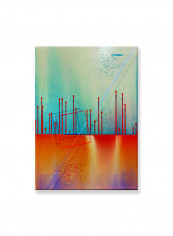 Abstract Painting Wall Art Canvas Green 50x70centimeter