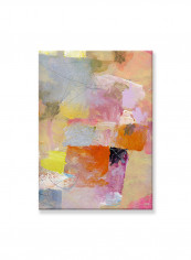 Abstract Painting Wall Art Canvas Pink 50x70centimeter