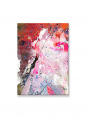Abstract Painting Wall Art Canvas White 50x70centimeter