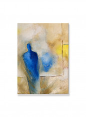 Abstract Painting Wall Art Canvas Blue 50x70centimeter