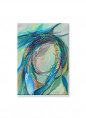 Abstract Painting Wall Art Canvas Green 50x70centimeter
