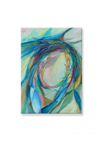 Abstract Painting Wall Art Canvas Green 50x70centimeter