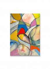 Abstract Painting Wall Art Canvas Red 50x70centimeter