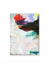 Abstract Painting Wall Art Canvas White 50x70centimeter