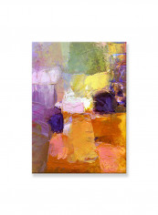 Abstract Painting Wall Art Canvas Orange 50x70centimeter