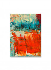 Abstract Painting Wall Art Canvas Red 50x70centimeter