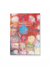 Abstract Painting Wall Art Canvas Red 50x70centimeter