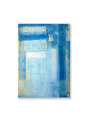 Abstract Painting Wall Art Canvas Blue 50x70centimeter