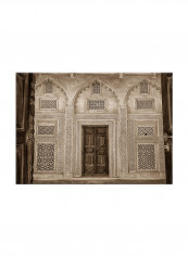 Architecture Abstract On Canvas Painting Brown 70x50centimeter