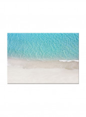 Top View On The Sea Photo On Canvas Painting Blue 70x50centimeter
