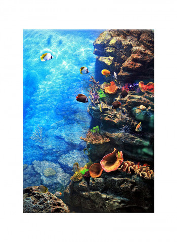 Underwater Canvas Painting Blue 50x70centimeter