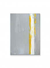 Abstract Painting Wall Art Canvas Grey 50x70centimeter