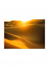 Sunset In Desert On Canvas Painting Yellow 70x50centimeter