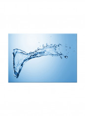 Water Drop Art On Canvas Painting Blue 70x50centimeter