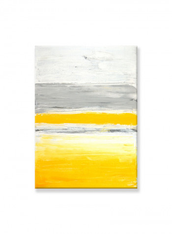 Abstract Painting Wall Art Canvas Yellow 50x70centimeter