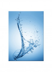 Water Drop Art On Canvas Painting Blue 50x70centimeter
