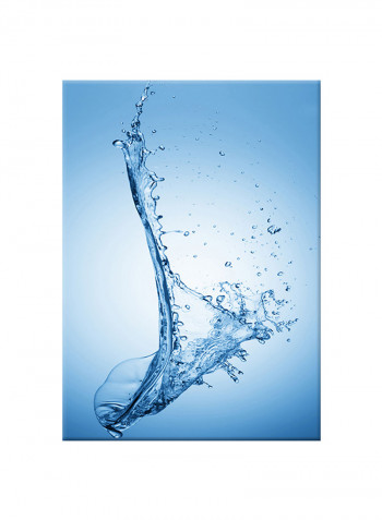 Water Drop Art On Canvas Painting Blue 50x70centimeter
